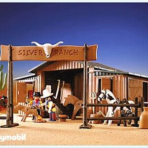 Excellent condition Vintage Playmobile- Silver Ranch